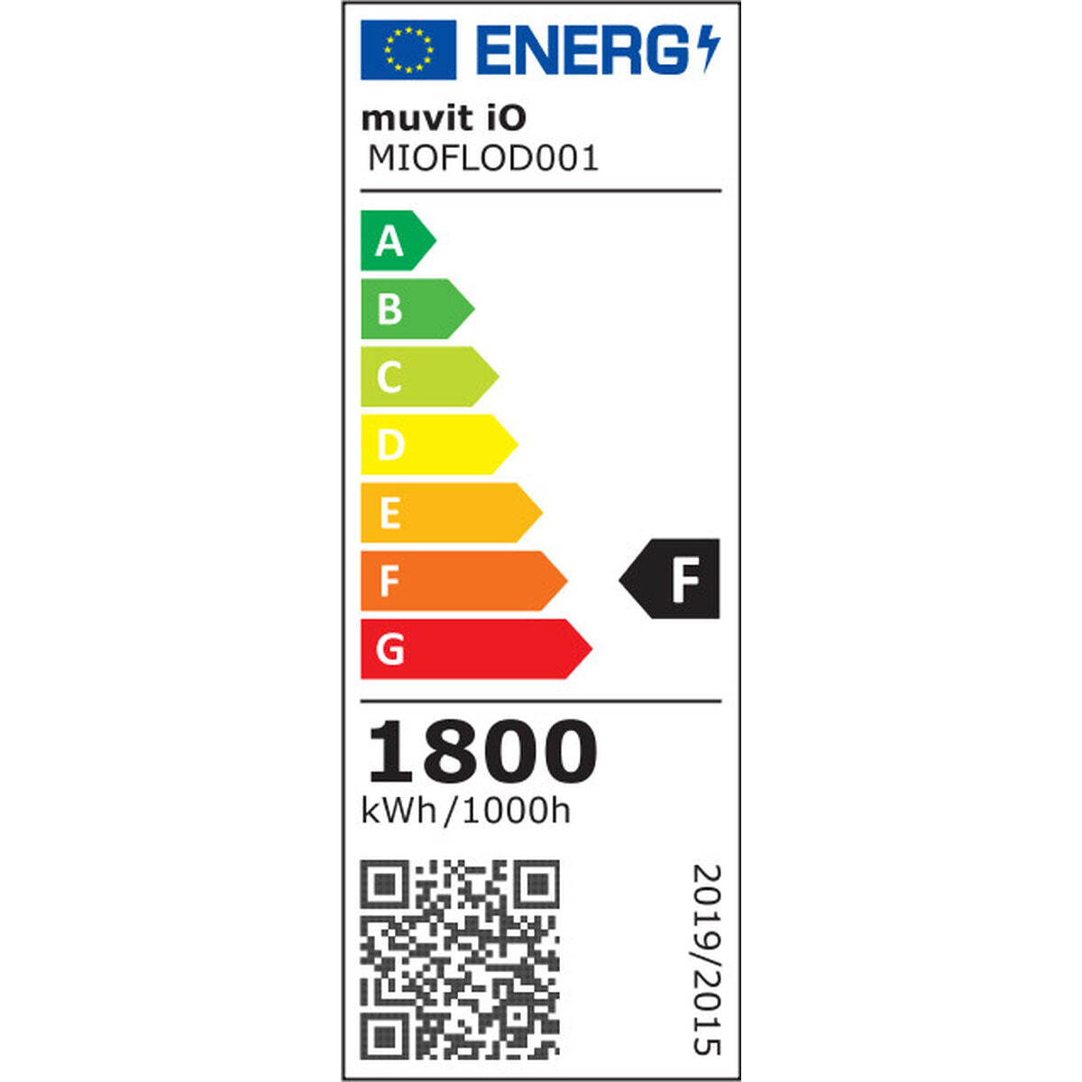 Floodlight/Projektorlampa Muvit MIOFLOD001 F Svart 20 W (2700 K) (6500 K) finns hos Nordekko