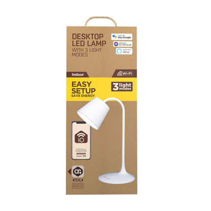 Bordslampa Muvit MIOLAMP004 Vit 6 W Wi-Fi (1 antal) finns hos Nordekko