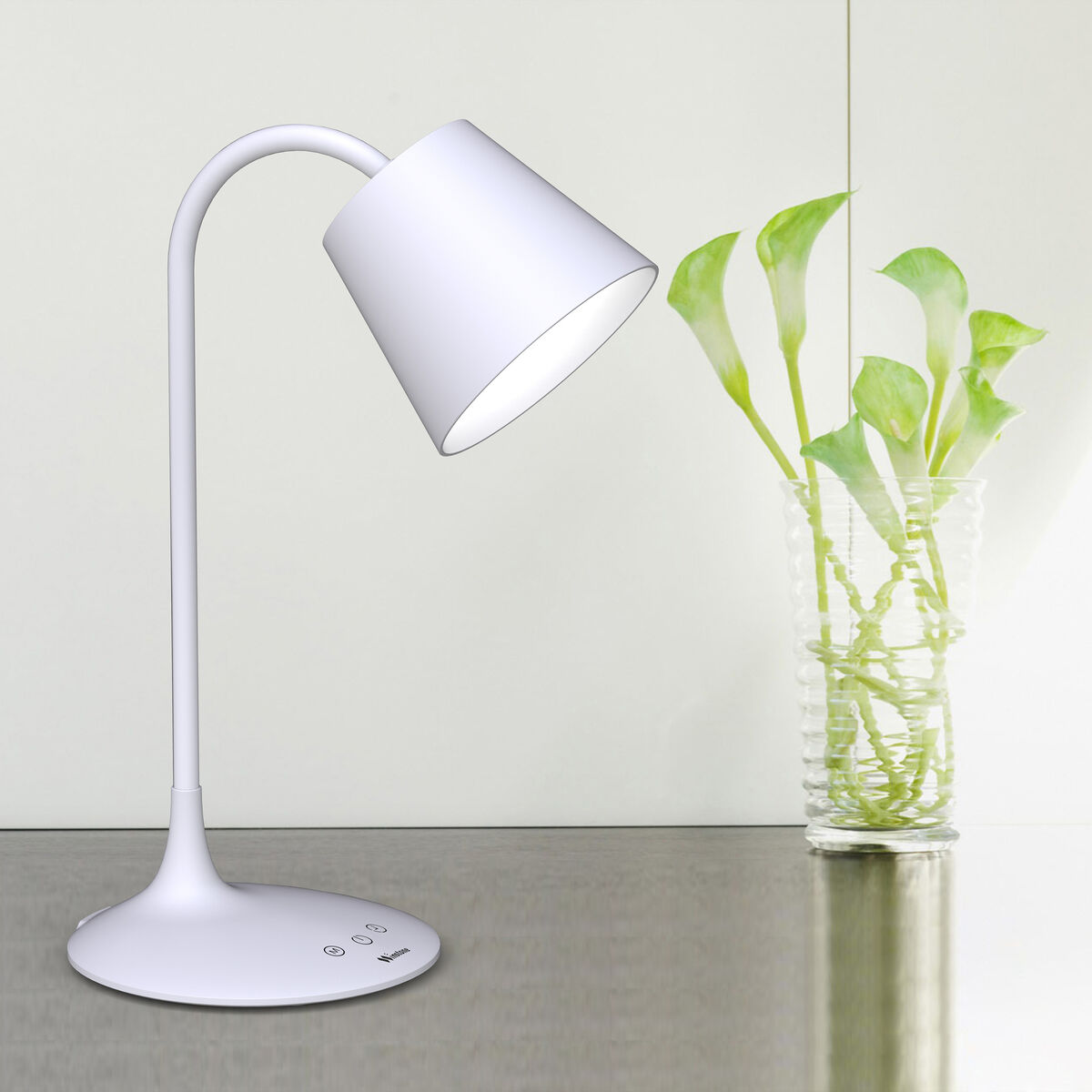 Bordslampa Muvit MIOLAMP004 Vit 6 W Wi-Fi (1 antal) finns hos Nordekko