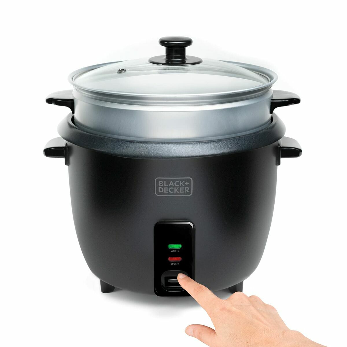 riskokaren Black & Decker BXRC1800E Svart 1,8 L Vit Aluminium 700 W finns hos Nordekko