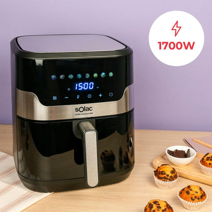Luftfritös Solac Svart 1700 W 8 L finns hos Nordekko