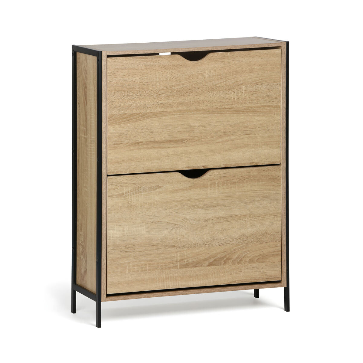 Skoställ MobleKit Brun Svart Trä Metall 65 x 24 x 80 cm finns hos Nordekko