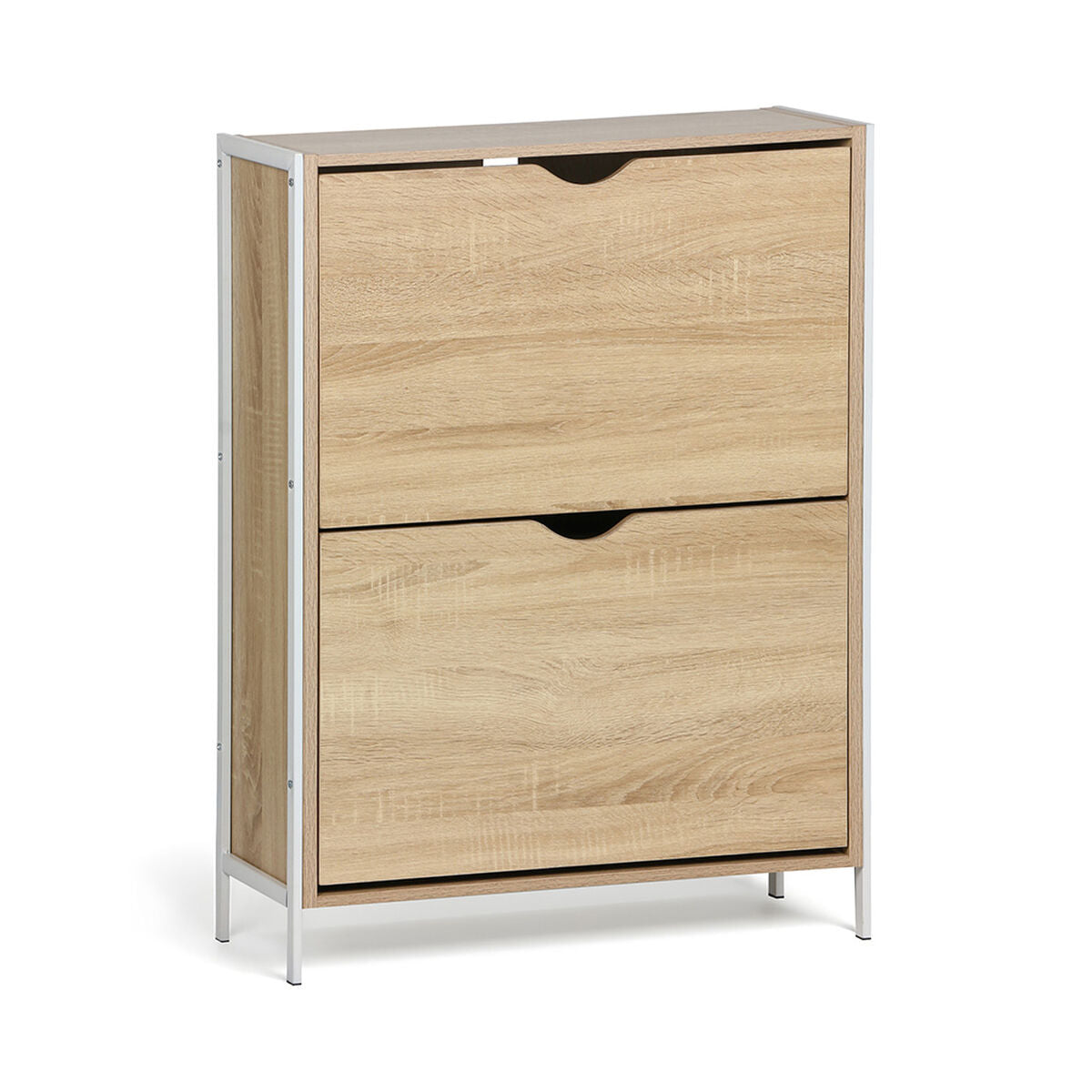 Skoställ MobleKit Vit Brun Trä Metall 65 x 24 x 80 cm finns hos Nordekko