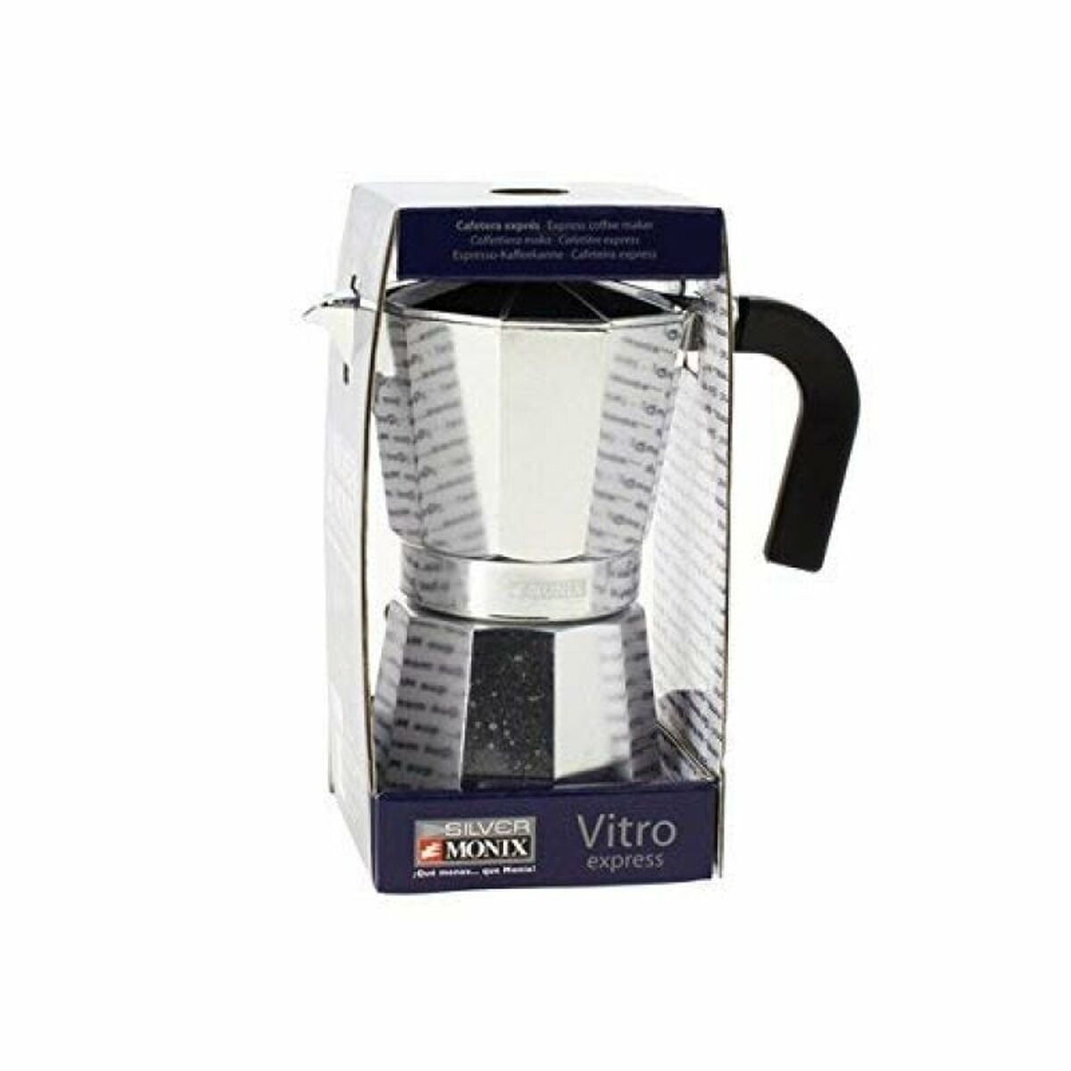 Italiensk Kaffepanna Monix Braisogona_M620006 Silvrig 6 Koppar finns hos Nordekko