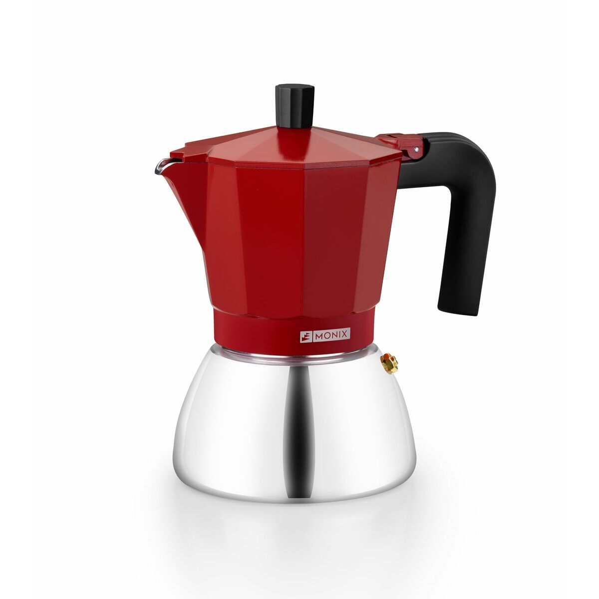 Italiensk Kaffepanna Monix INOX RED 6T Röd 6 Koppar finns hos Nordekko