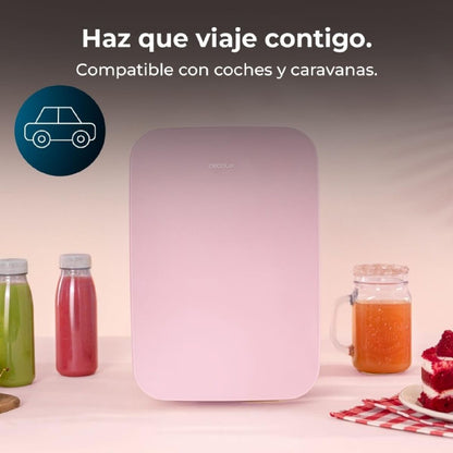 Minikylskåp Cecotec Bolero MiniCooling Rosa 6 L finns hos Nordekko