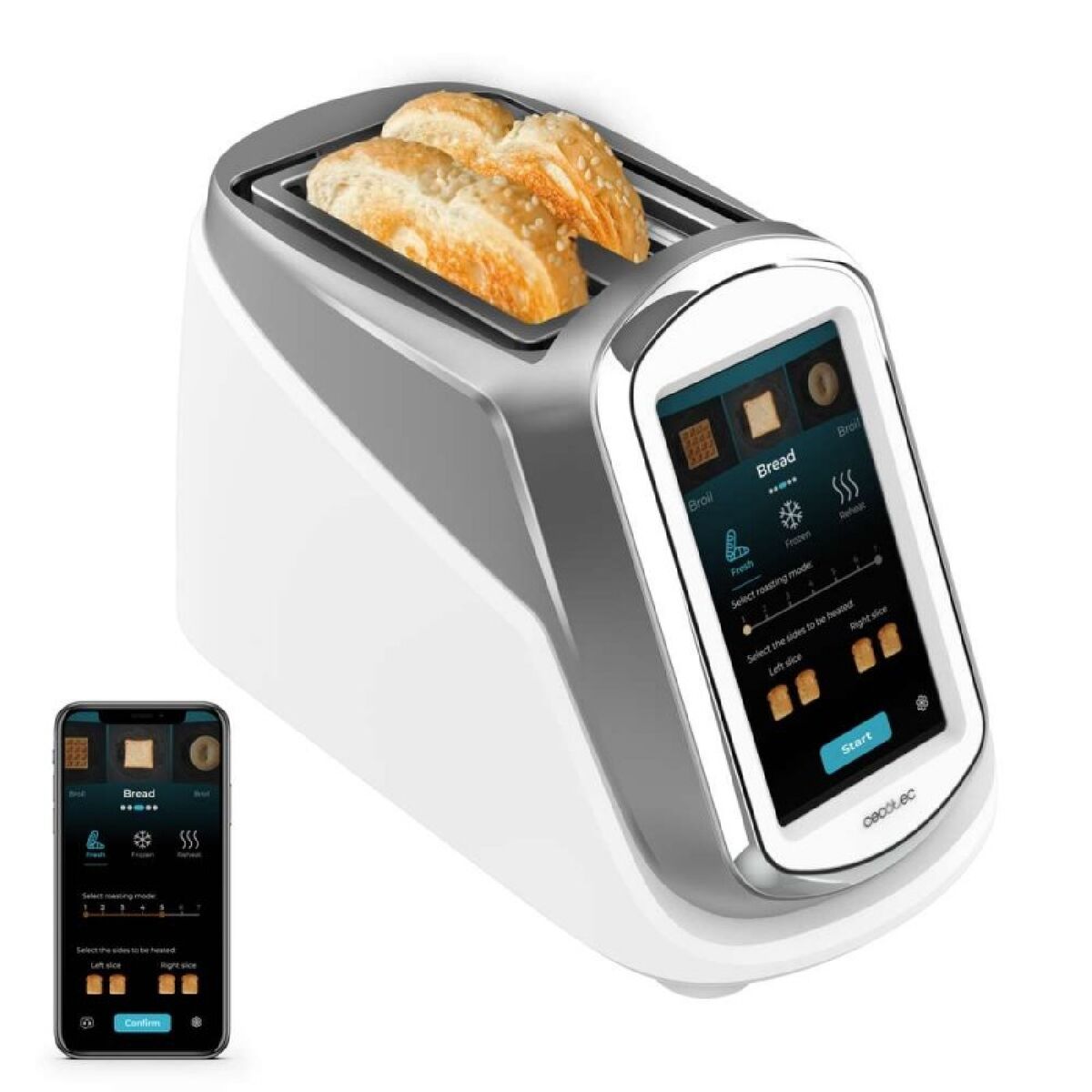 Brödrost Cecotec ToastPad Double Pro 1200 W 1400 W Svart finns hos Nordekko