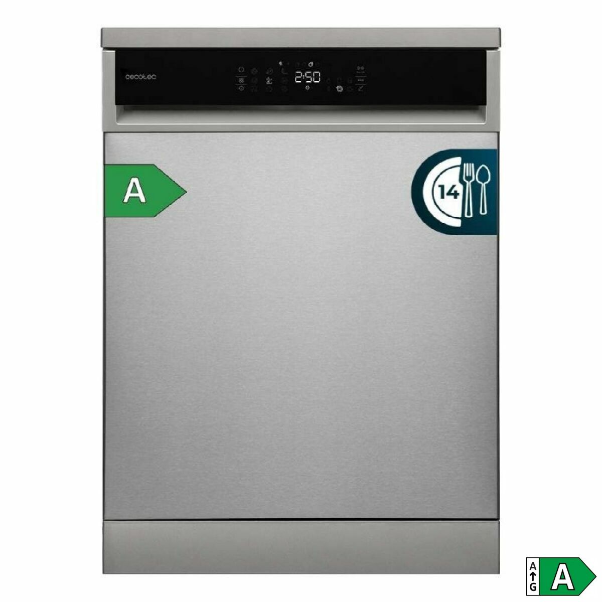 Diskmaskin Cecotec Aguazero 6800 Inox A 59,8 cm Stål finns hos Nordekko