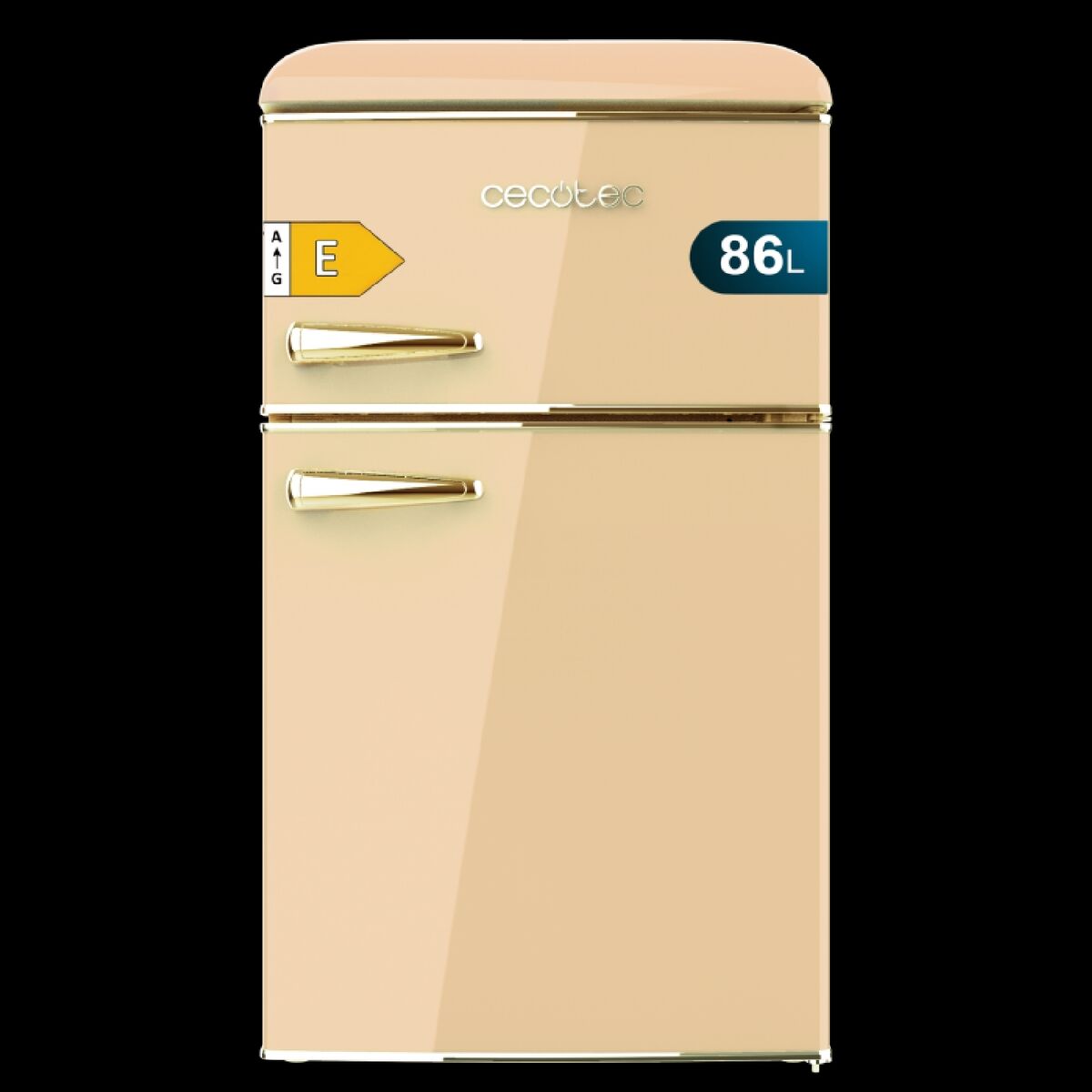 Kylskåp Cecotec Bolero CoolMarket 2D Origin 86 Beige E Beige Fristående finns hos Nordekko