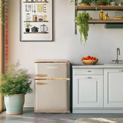 Kylskåp Cecotec Bolero CoolMarket 2D Origin 86 Beige E Beige Fristående finns hos Nordekko