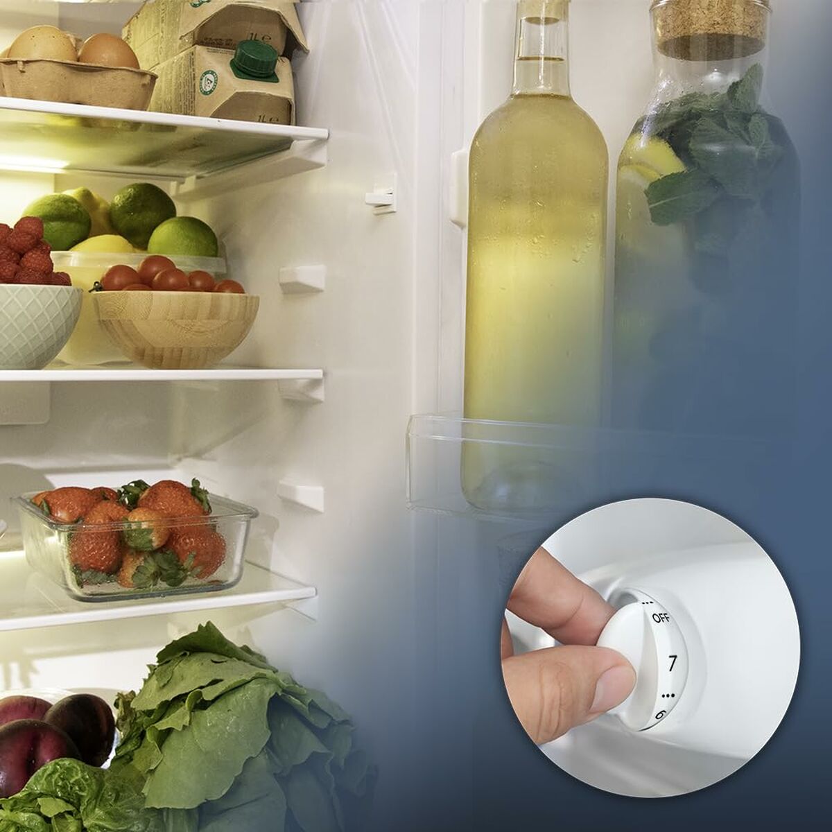 Kombinerat kylskåp Cecotec Bolero CoolMarket 2D 211 Vit finns hos Nordekko