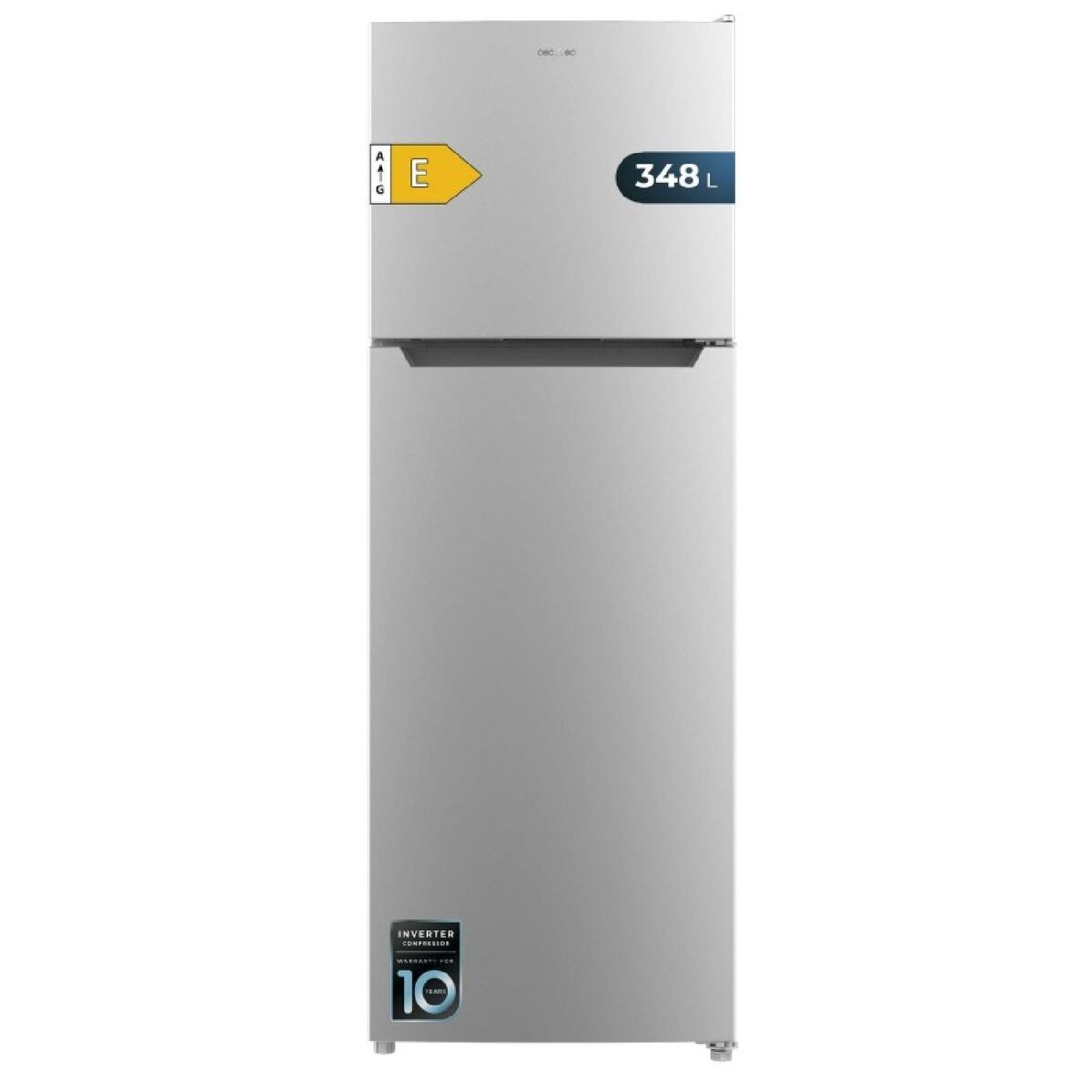 Kombinerat kylskåp Cecotec Bolero CoolMarket 2D 348 NF Inox Stål 348 L finns hos Nordekko