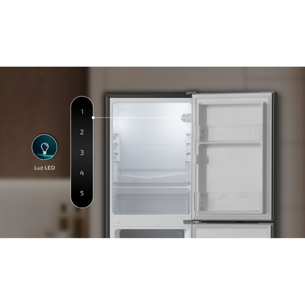 Cecotec kombinerad kyl svart 117 L E Bolero CoolMarket Combi 117 DF finns hos Nordekko