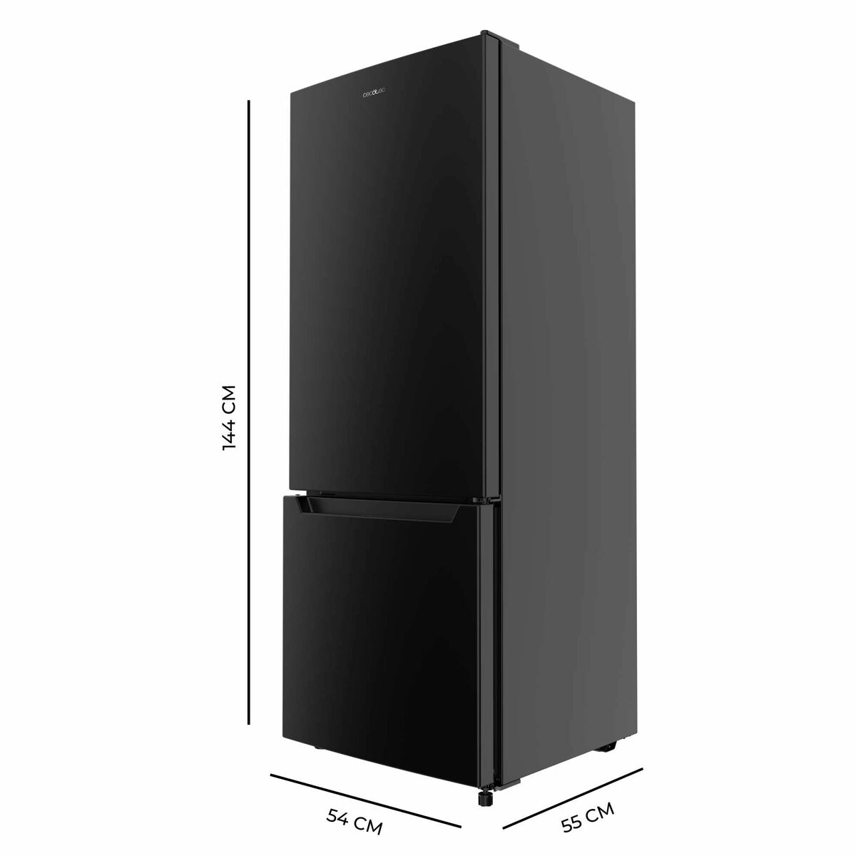 Kombinerat kylskåp Cecotec CoolMarket Combi 205 DF 205 L Svart finns hos Nordekko