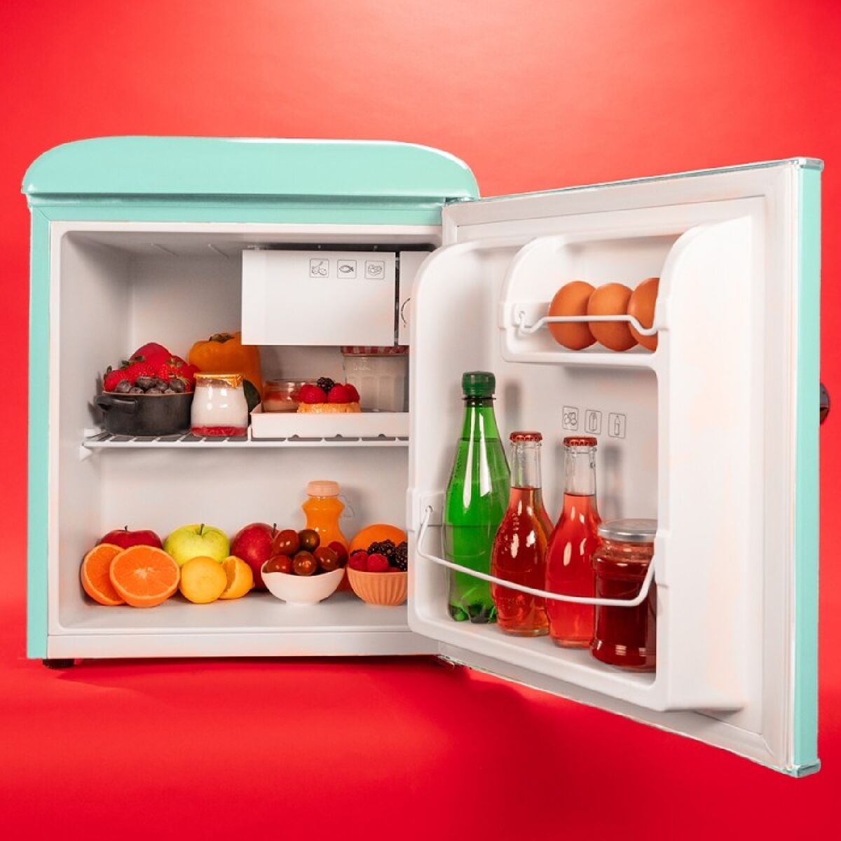 Minikylskåp Cecotec Bolero CoolMarket TT Origin 45 Grön 45 L 44,7 x 53,4 x 55 cm finns hos Nordekko