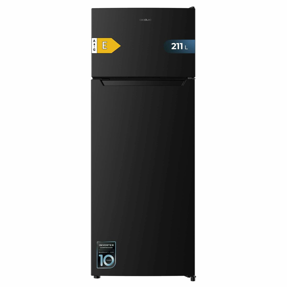 Kombinerat kylskåp Cecotec Bolero CoolMarket 2D 211 Svart 211 l 143 CM finns hos Nordekko