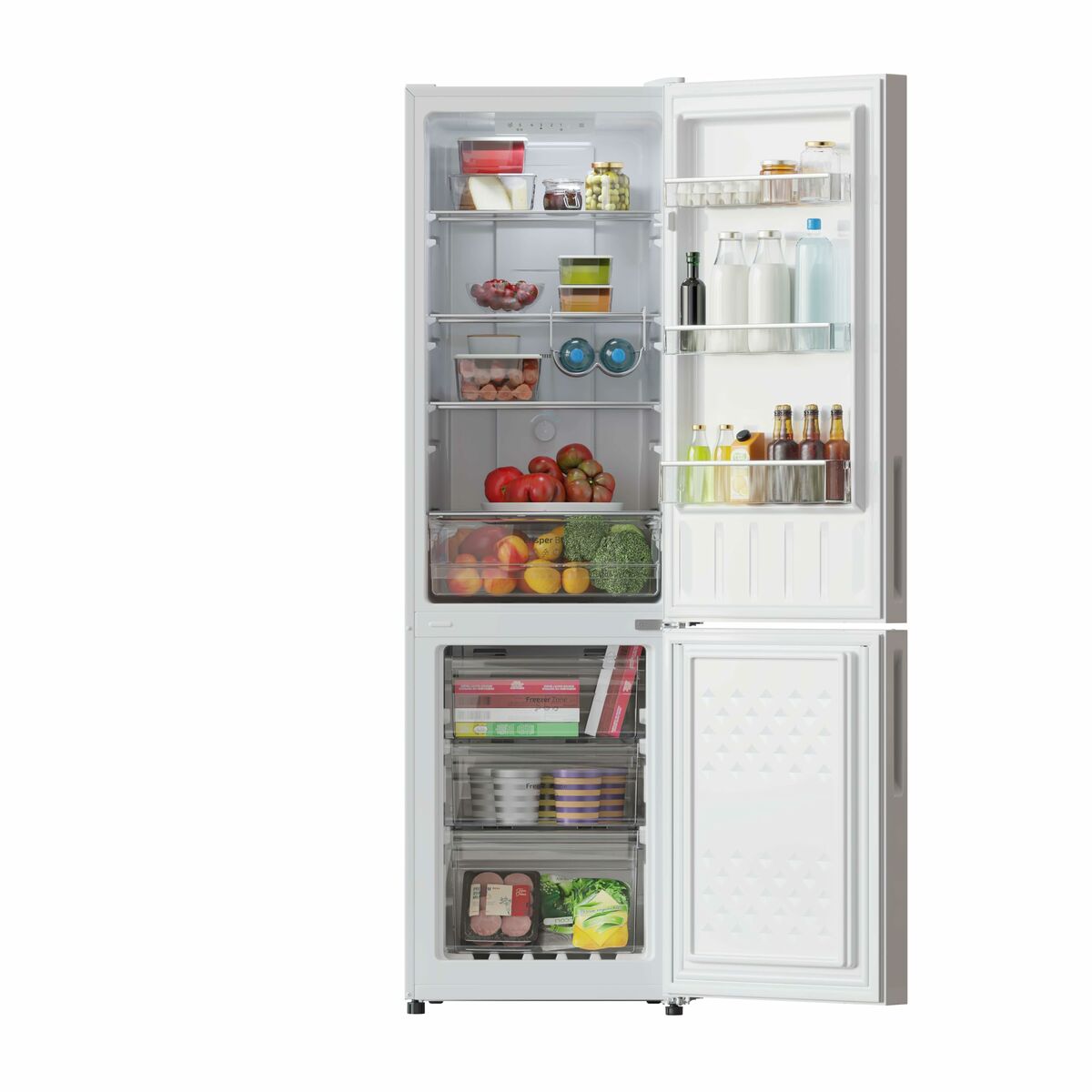 Kombinerat kylskåp Cecotec Bolero CoolMarket Combi 250 Vit finns hos Nordekko