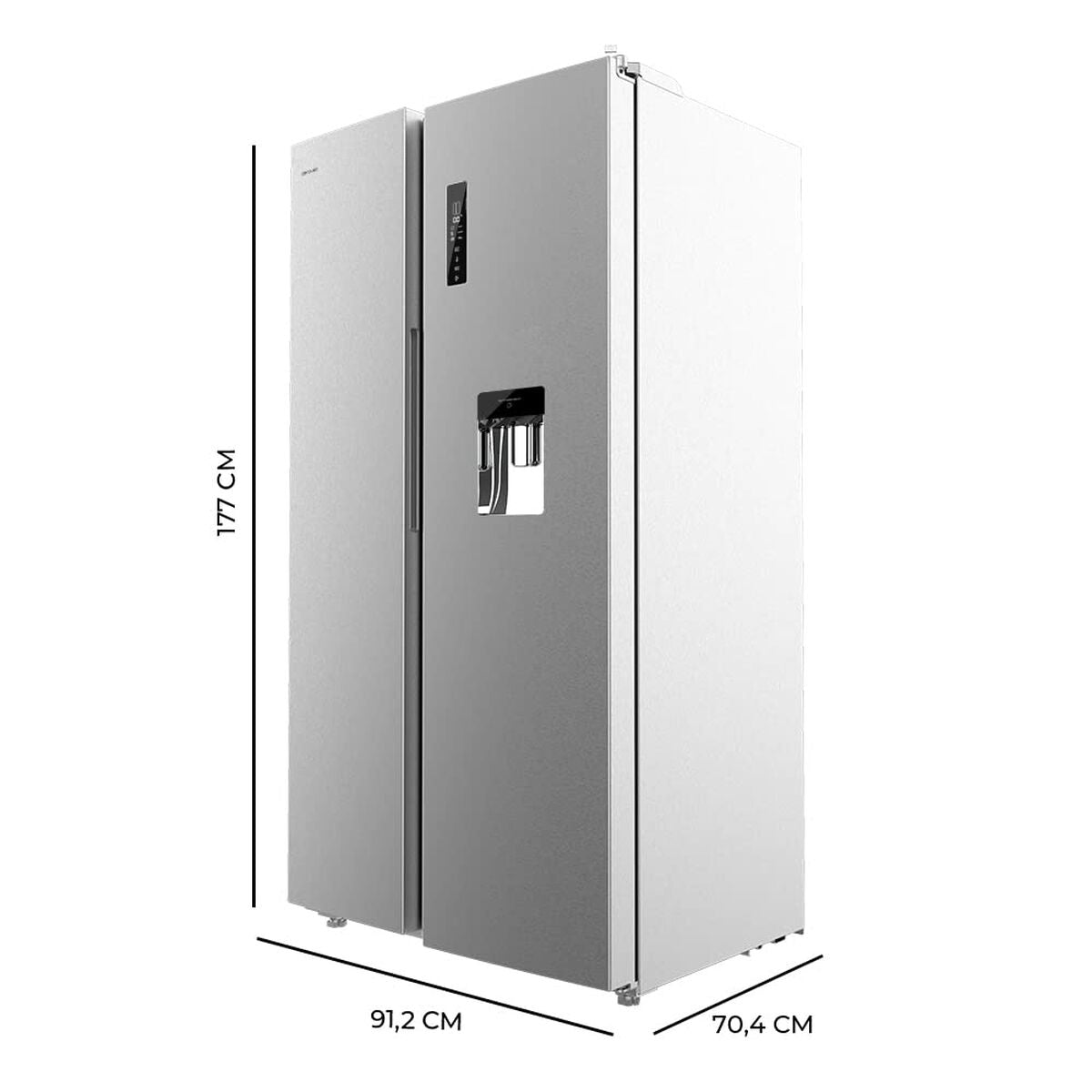 Kombinerat kylskåp Cecotec Bolero CoolMarket SBS 559 Inox finns hos Nordekko