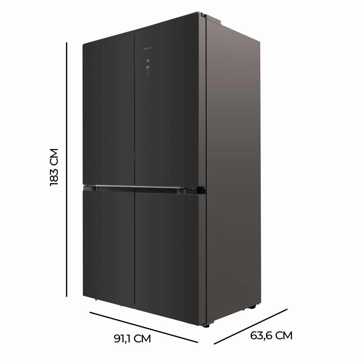 Kombinerat kylskåp Cecotec Bolero CoolMarket 4D 490 Glass 490 L finns hos Nordekko