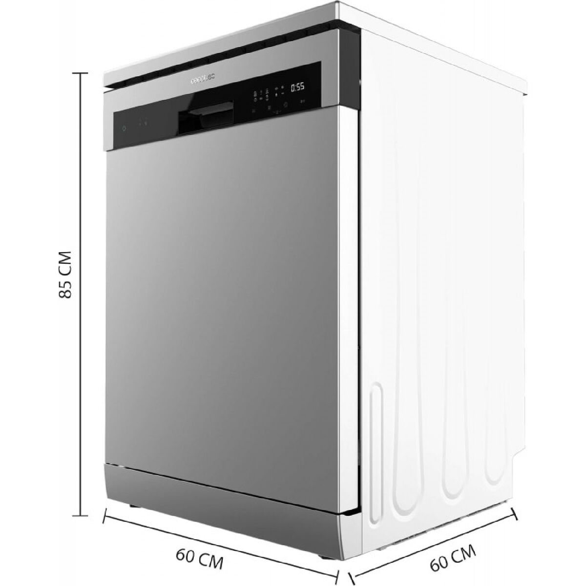 Cecotec Diskmaskin Bolero Aguazero 6200 Inox D, 14 kuvert, 6 program, stål finns hos Nordekko