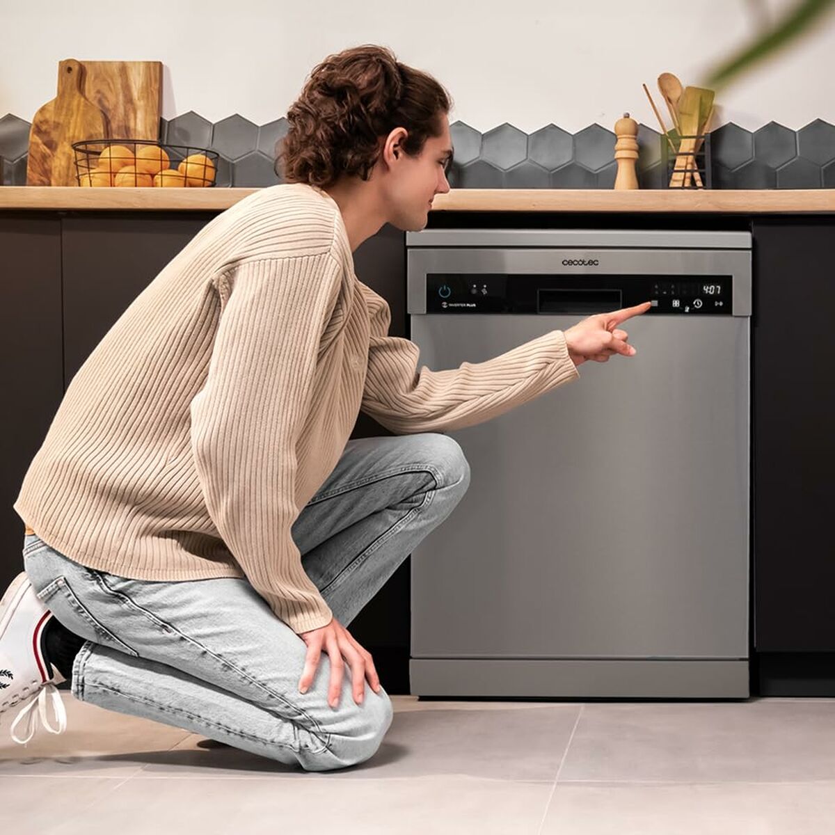 Diskmaskin Cecotec Bolero Aguazero 6500 Inox C 60 cm Stål finns hos Nordekko