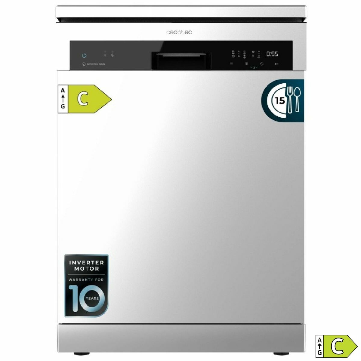 Diskmaskin Cecotec Bolero Aguazero 6500 Inox C 60 cm Stål finns hos Nordekko