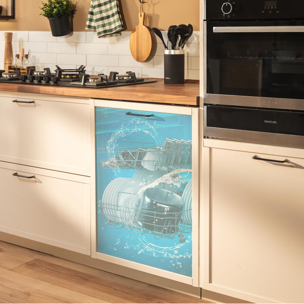 Cecotec Integrerbar diskmaskin 60 cm Bolero Aguazero 6500 Full-BI C 15 tjänster stål finns hos Nordekko