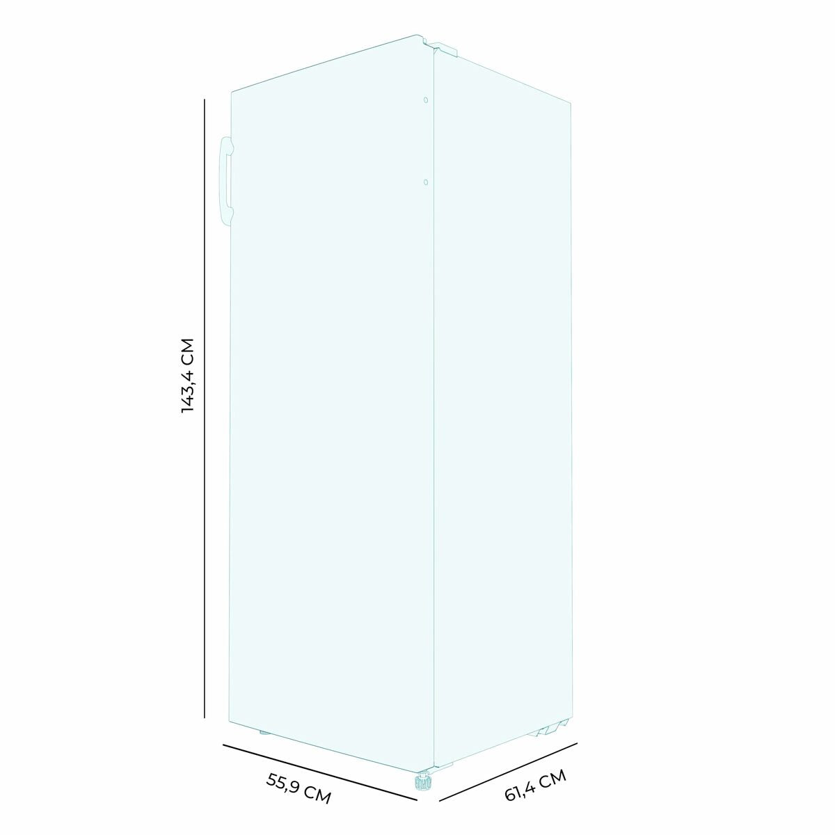 Cecotec Vertikal Fryser No Frost Bolero CoolMarket UF 155 Vit 155 L E finns hos Nordekko