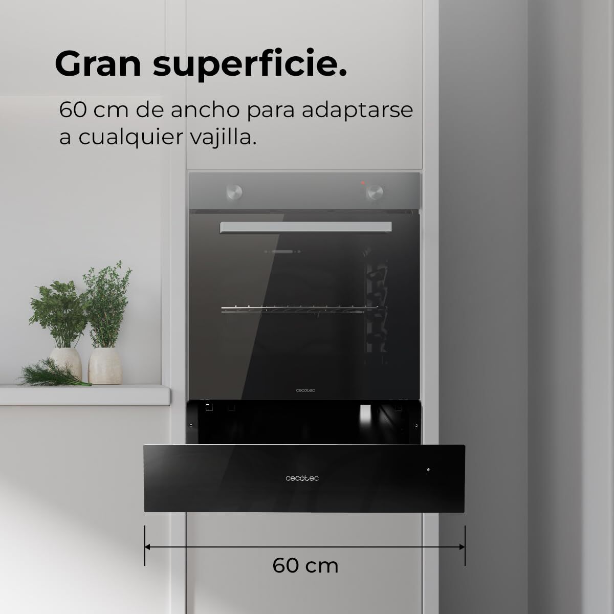 Tallriksvärmare Cecotec Hexa WD Glass finns hos Nordekko