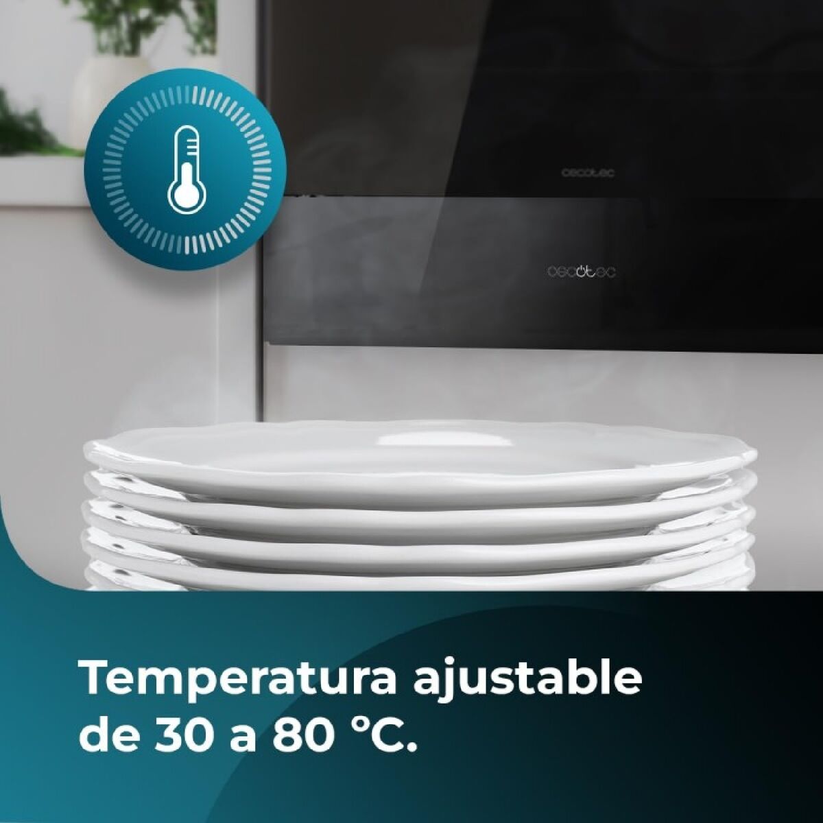 Tallriksvärmare Cecotec Hexa WD Glass finns hos Nordekko