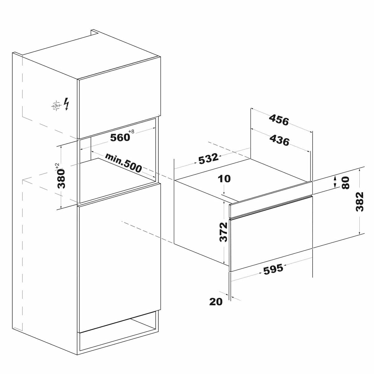 Inbyggnadsmikrovågsugn Cecotec MW703800 Vit 1450 W 34 L finns hos Nordekko