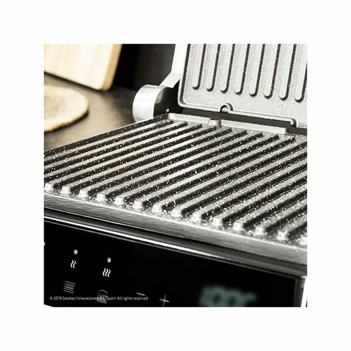 Kontaktgrill Cecotec Rock'nGrill Smart 2000W Svart finns hos Nordekko