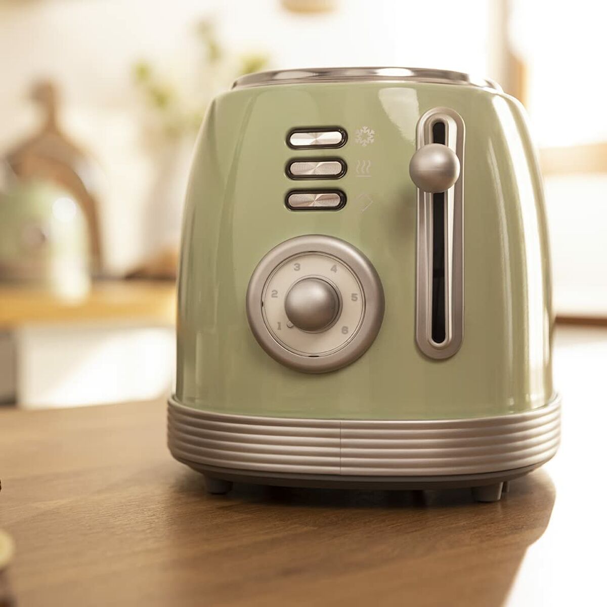 Brödrost Cecotec Vintage 800 Light Green 850 W finns hos Nordekko