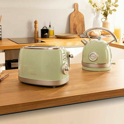 Brödrost Cecotec Vintage 800 Light Green 850 W finns hos Nordekko