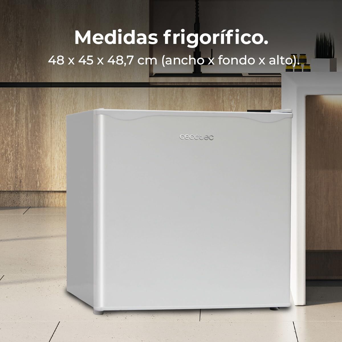 Minikylskåp Cecotec GrandCooler 20000 L SilentCompress 48 x 45 x 48,7 cm Vit 48 W 46 L finns hos Nordekko