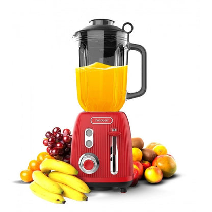 Glasmixer Cecotec Power Black Titanium RetroRed Röd finns hos Nordekko