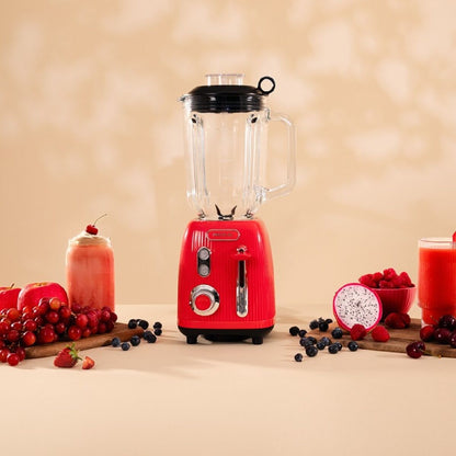 Glasmixer Cecotec Power Black Titanium RetroRed Röd finns hos Nordekko