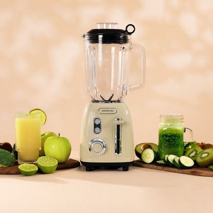 Glasmixer Cecotec Power Black Titanium RetroGreen Grön finns hos Nordekko