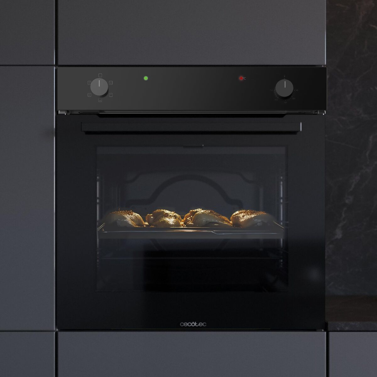 Ugn Cecotec Bolero Hexa C126400 Glass Black 2800 W 80 L finns hos Nordekko