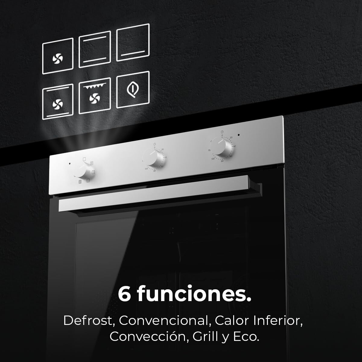 Ugn Cecotec Bolero Hexa M236000 Inox Time 2800 W 70 L finns hos Nordekko