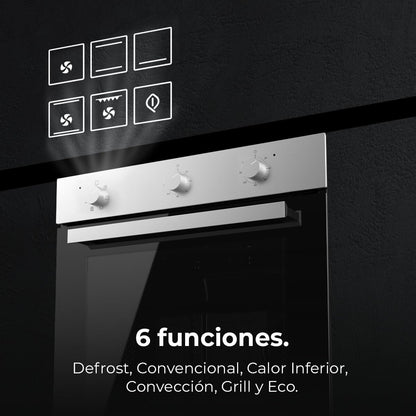 Ugn Cecotec Bolero Hexa M236000 Inox Time 2800 W 70 L finns hos Nordekko