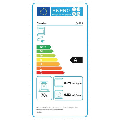 Ugn Cecotec Bolero Hexa M236000 Inox Time 2800 W 70 L finns hos Nordekko