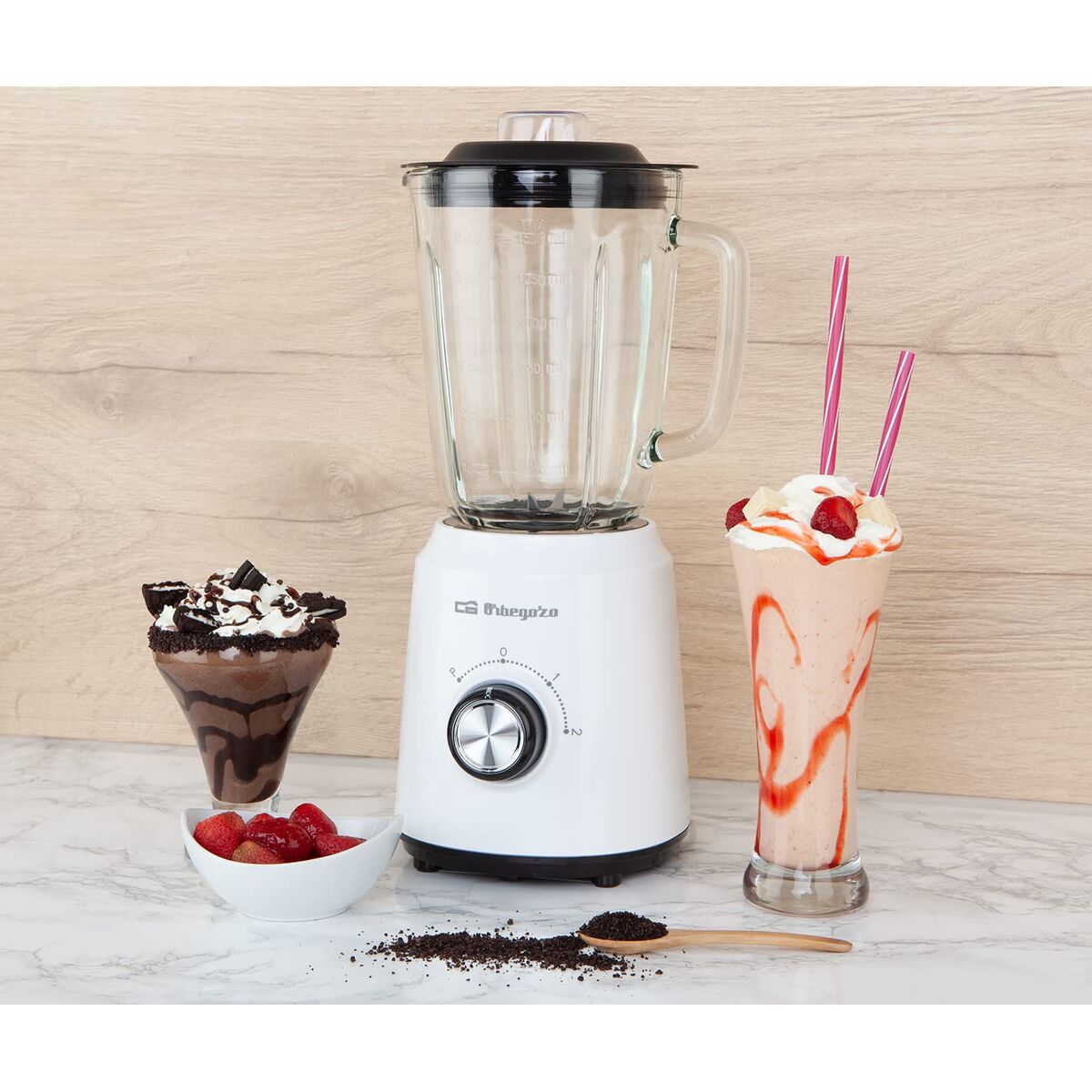 Glasmixer Orbegozo 17664 500 W finns hos Nordekko