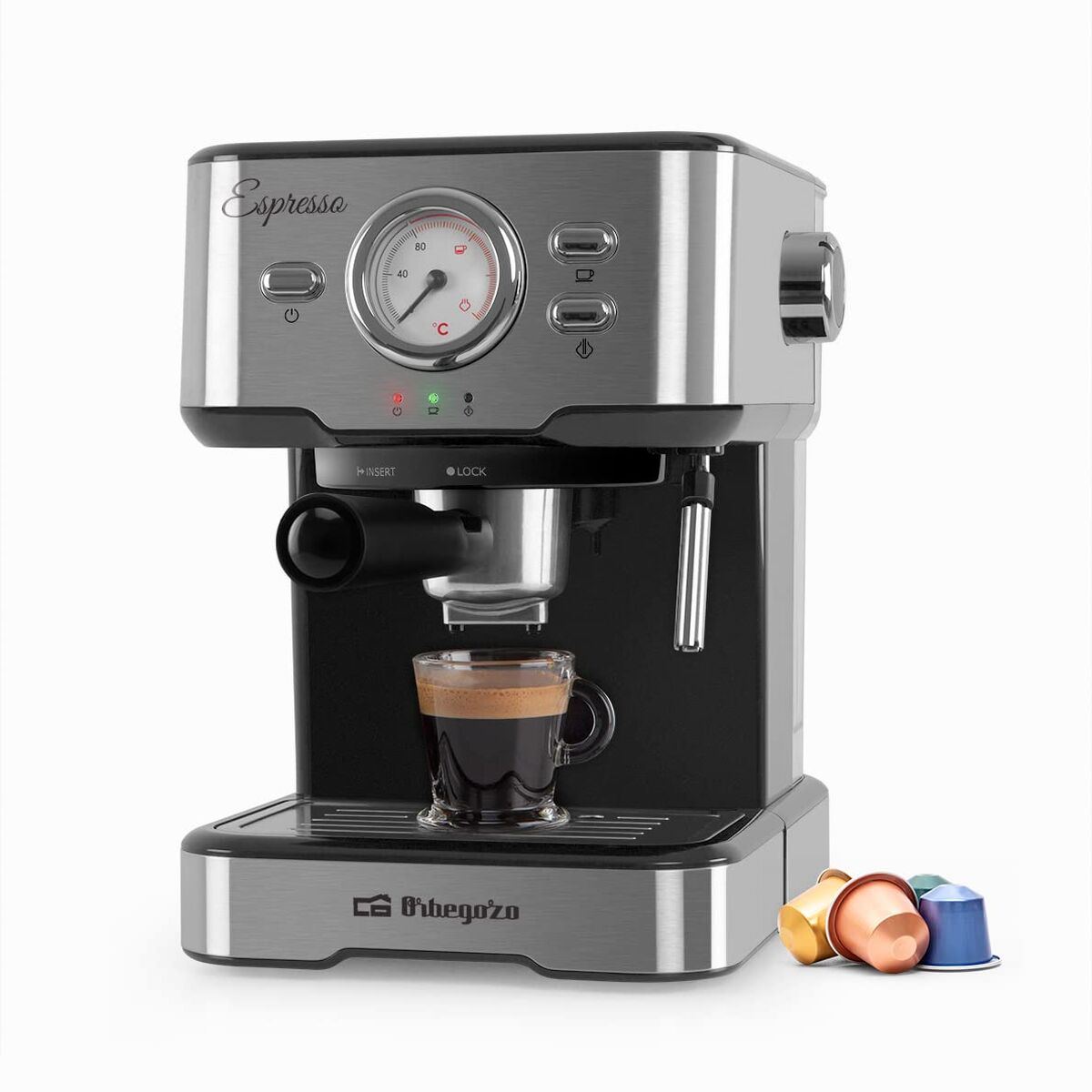 Superautomatisk kaffebryggare Orbegozo EX 5500 Multicolour 1,5 L finns hos Nordekko