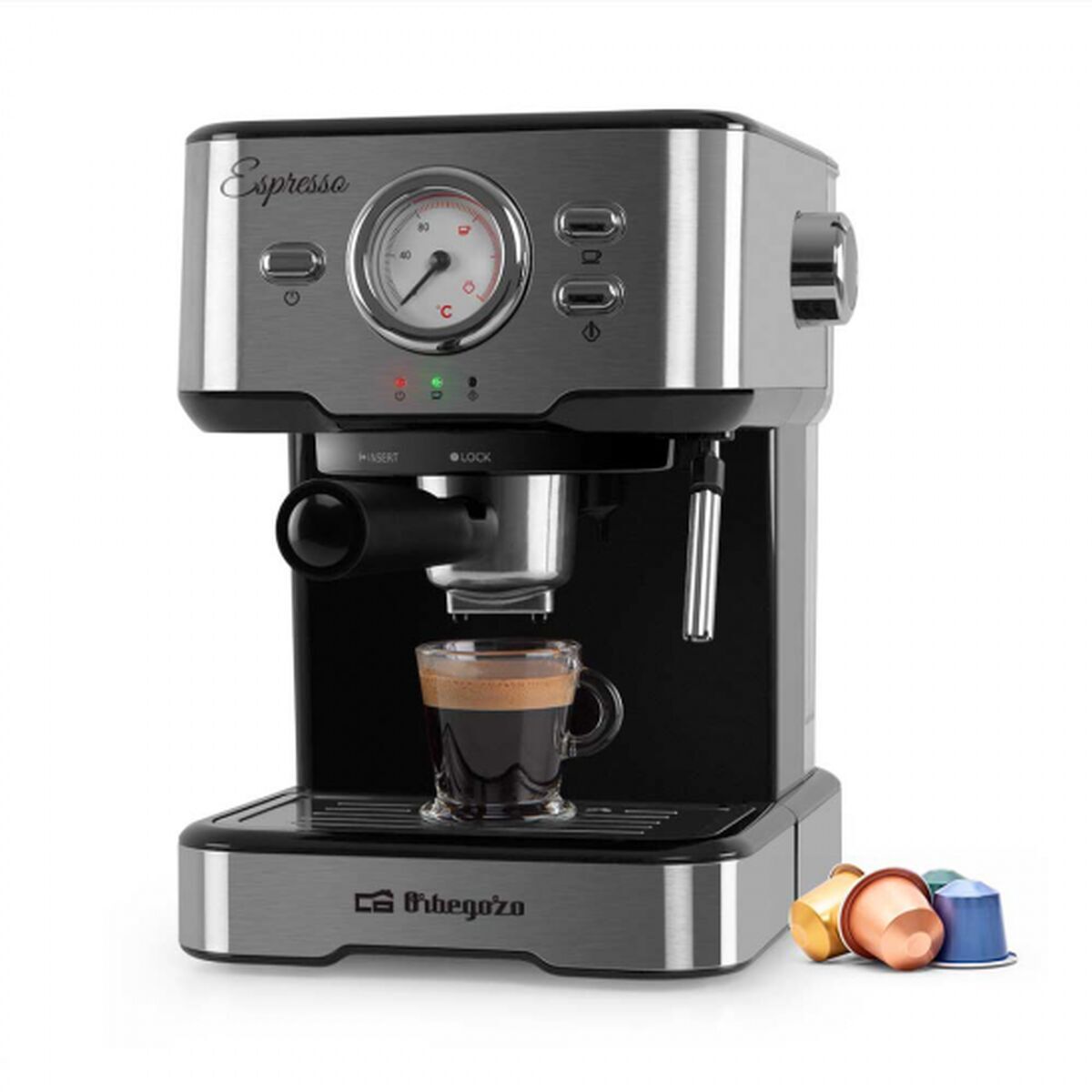 Superautomatisk kaffebryggare Orbegozo EX 5500 Multicolour 1,5 L finns hos Nordekko