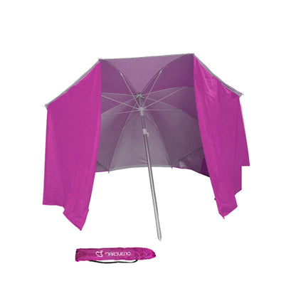 Parasoll Marbueno Multicolour Ø 180 cm paravientos finns hos Nordekko