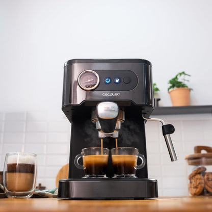 Manuell Espressobryggare Cecotec Power Espresso 20 Pro Svart Stål 20 bar 1,5 L finns hos Nordekko