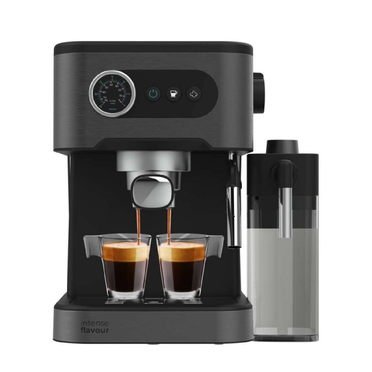 Manuell Espressobryggare Cecotec Power Espresso 20 Pro Svart Stål 20 bar 1,5 L finns hos Nordekko