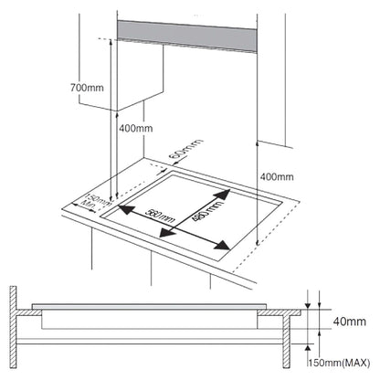Gasplatta Cecotec Squad G 2400S 5200 W finns hos Nordekko