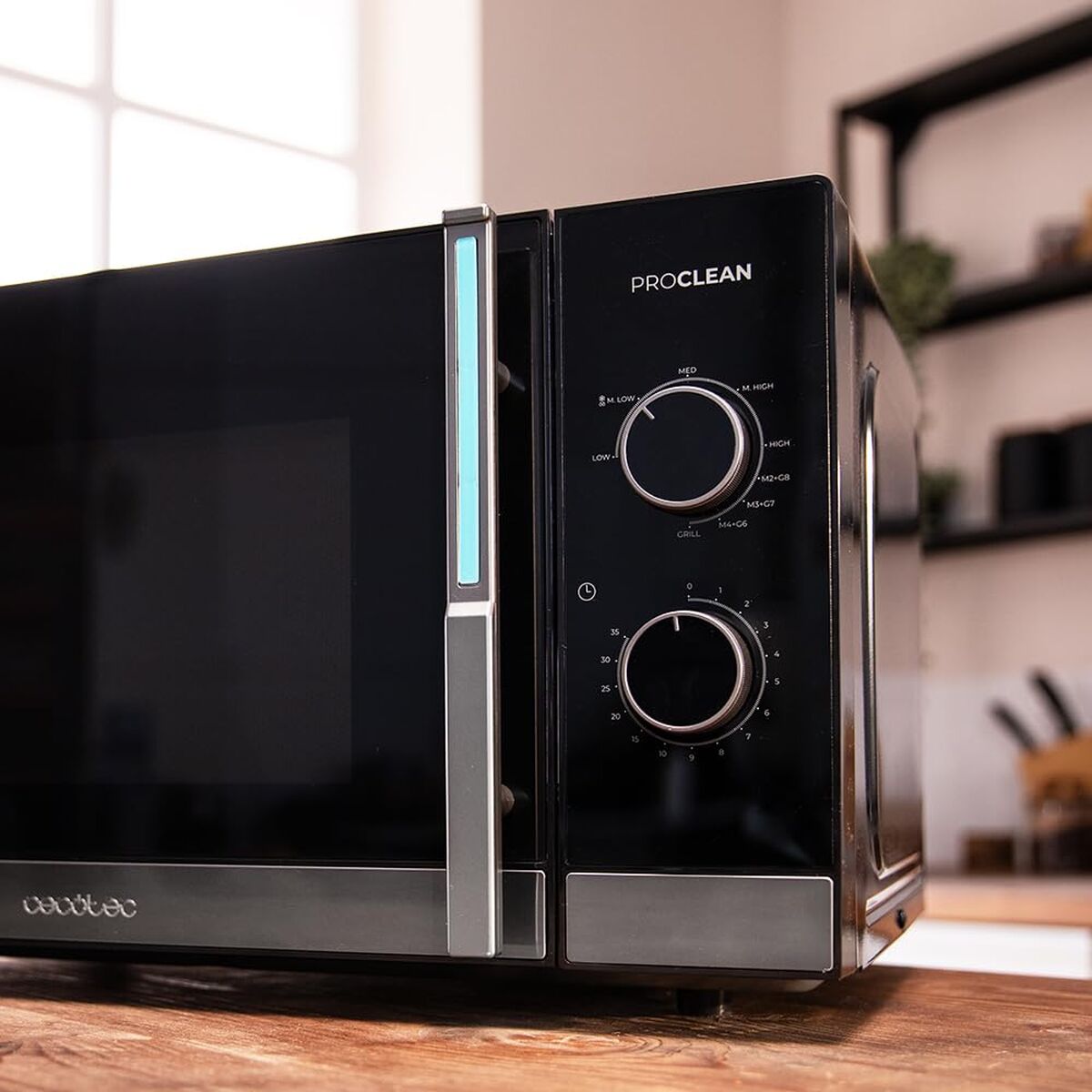 Mikrovågsugn med Grill Cecotec Proclean 4120 Svart 800 W 23 L finns hos Nordekko